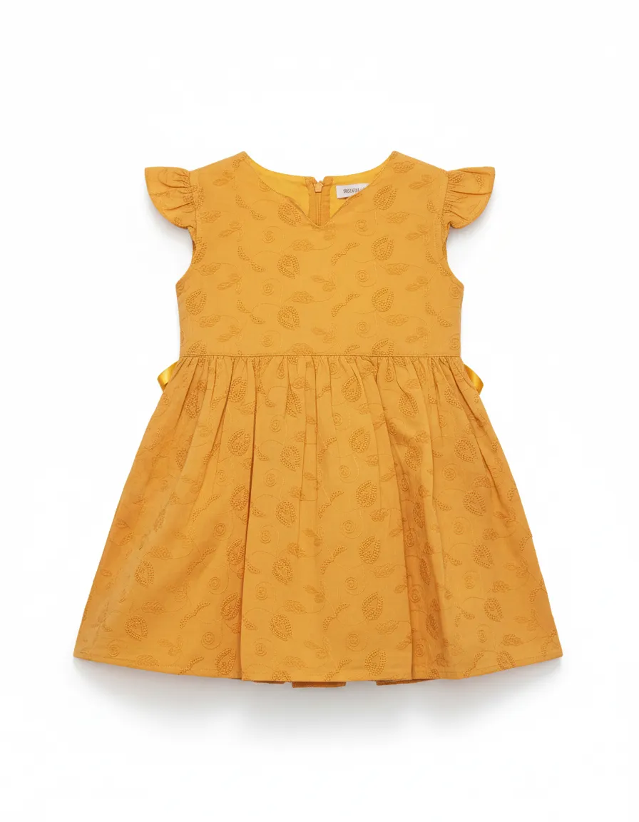 Girls Cotton Frock Set view 2