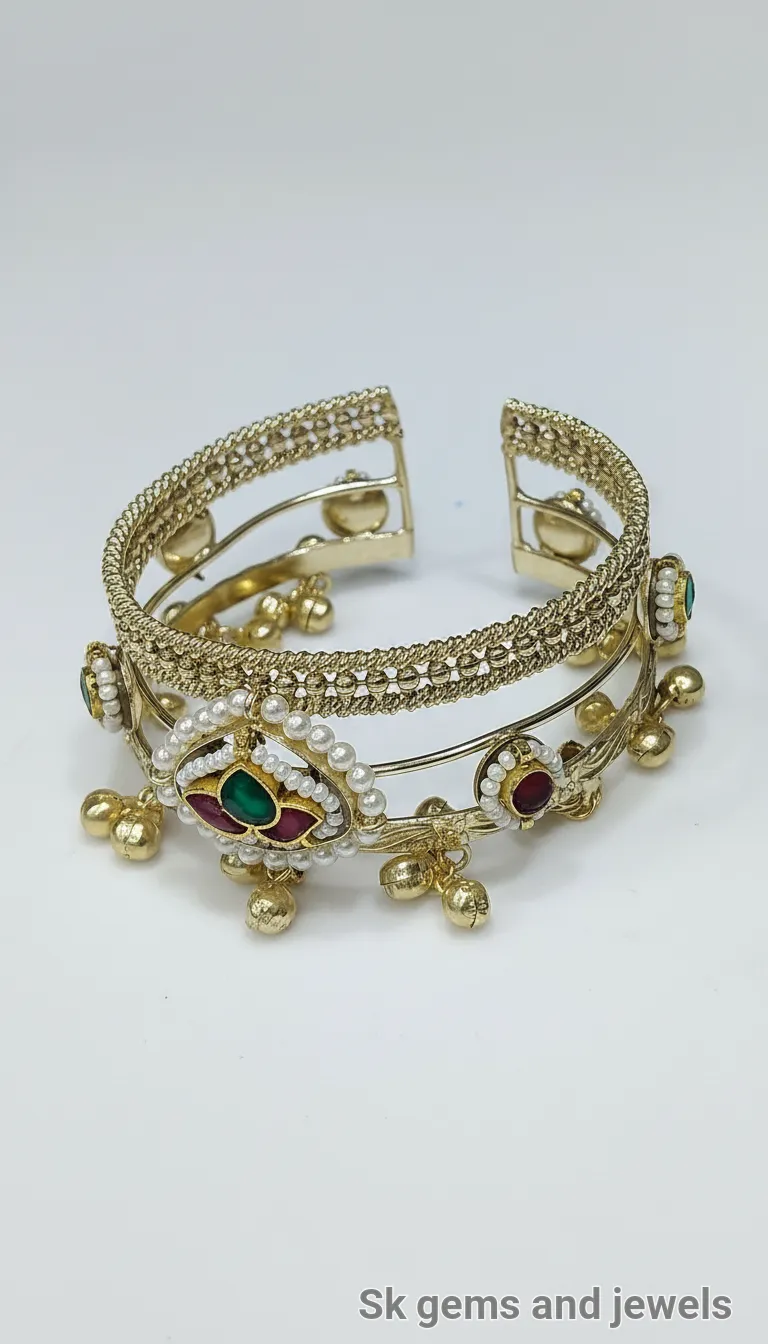 Gold-Plated Bangle Bracelet view 2