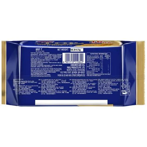 Parle Top Rich Buttery Crackers 63.7 g view 2