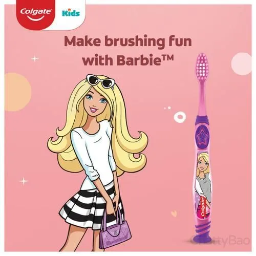 Colgate Extra Soft Toothbrush - For Kids 5+ Years Barbie 3 Pieces view 3