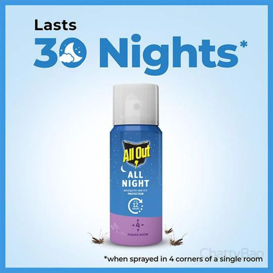 All Out All Night Mosquito Killer Spray - Lasts 30 nights 15 ml view 4