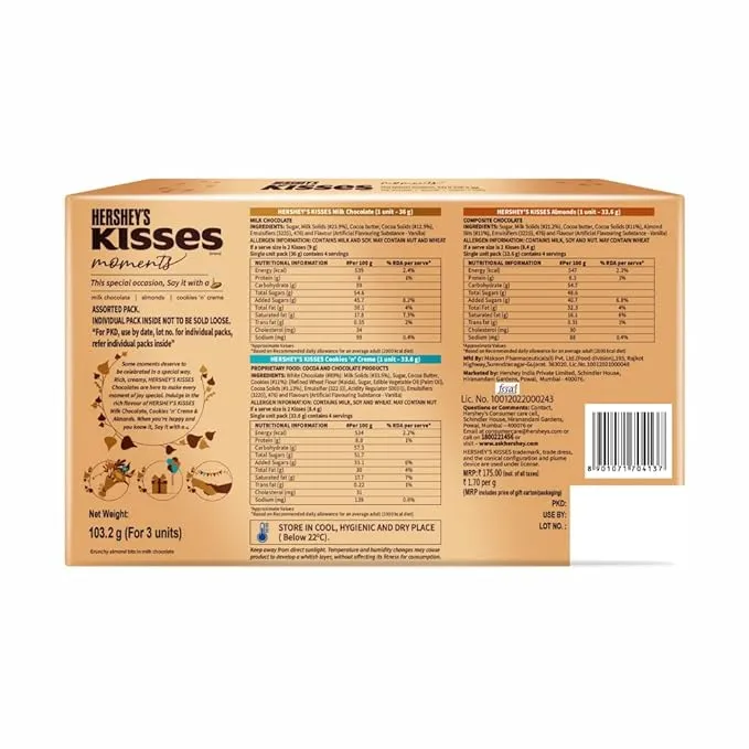 Hersheys Kisses Everyday Moments Valentine Gift Pack 103.2 g view 2