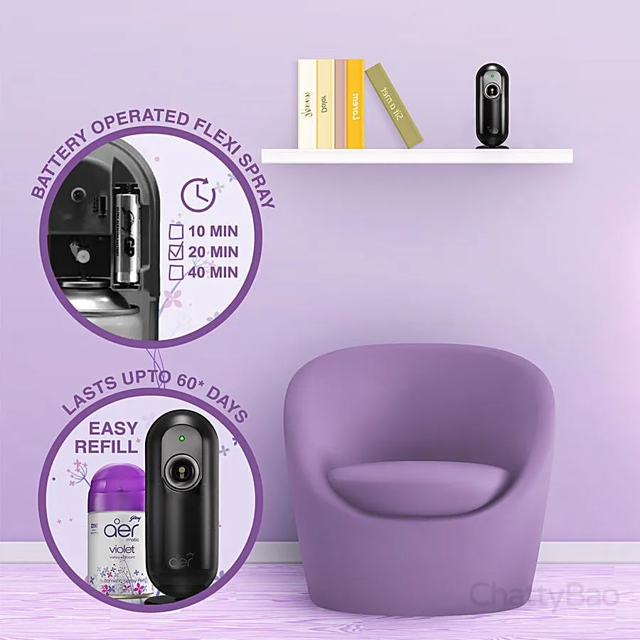 Godrej Aer Matic Kit - Violet Valley Bloom (Machine + 1 Refill) 225 ml view 4