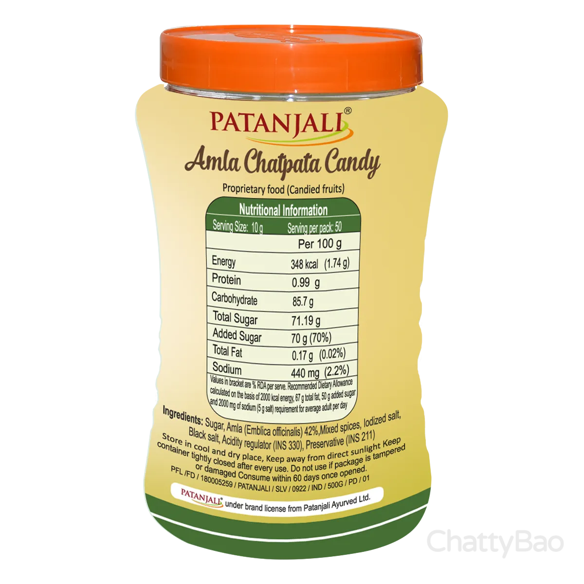 Patanjali Amla Chatpata Candy 500 g view 2