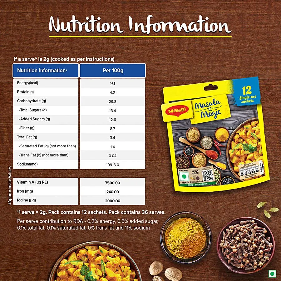 Maggi Masala-Ae-Magic - Seasoning (12 x 6 g) view 3