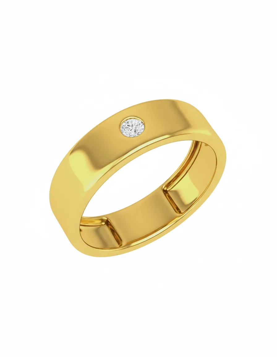 Gold Diamond Ring view 2