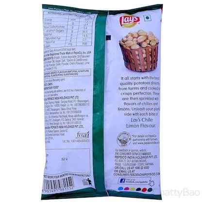Lays Potato Chips - Chile Lemon 40 g view 2