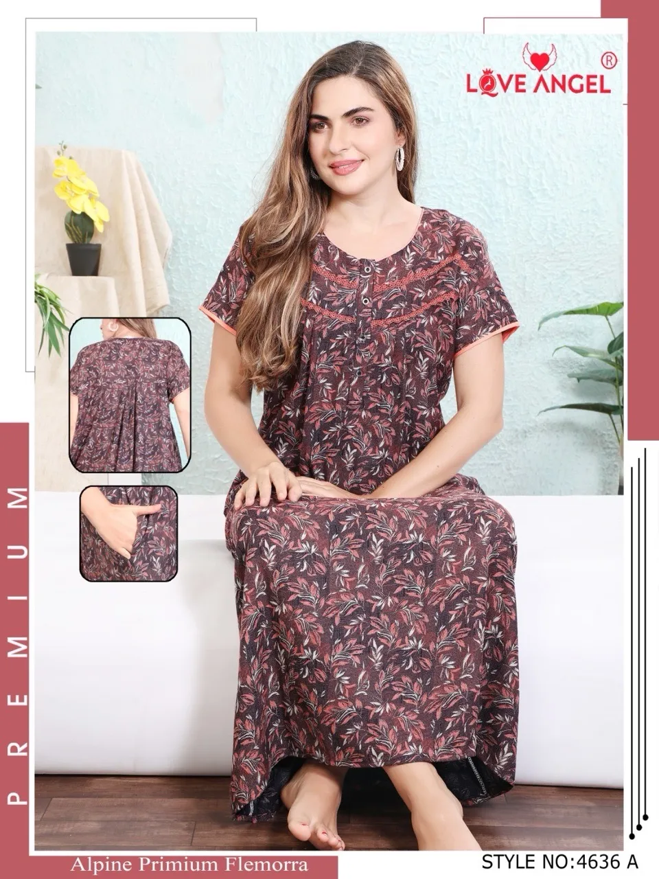 Love Angel Alpine Premium Flemorra Nightgown