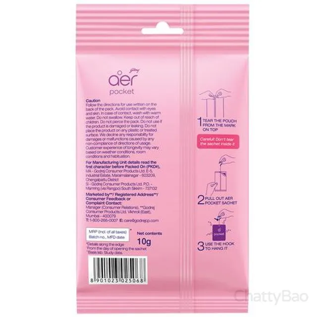 Godrej Aer Bathroom Air Fragrance - Berry Rush 10 g view 2