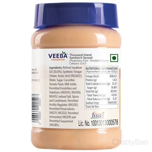 Veeba Sandwich Spread - Thousand Island 250 g view 2