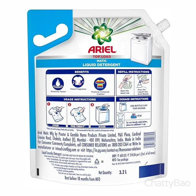 Aritel Matic Liquid Detergent Top Load 3.2 L view 2