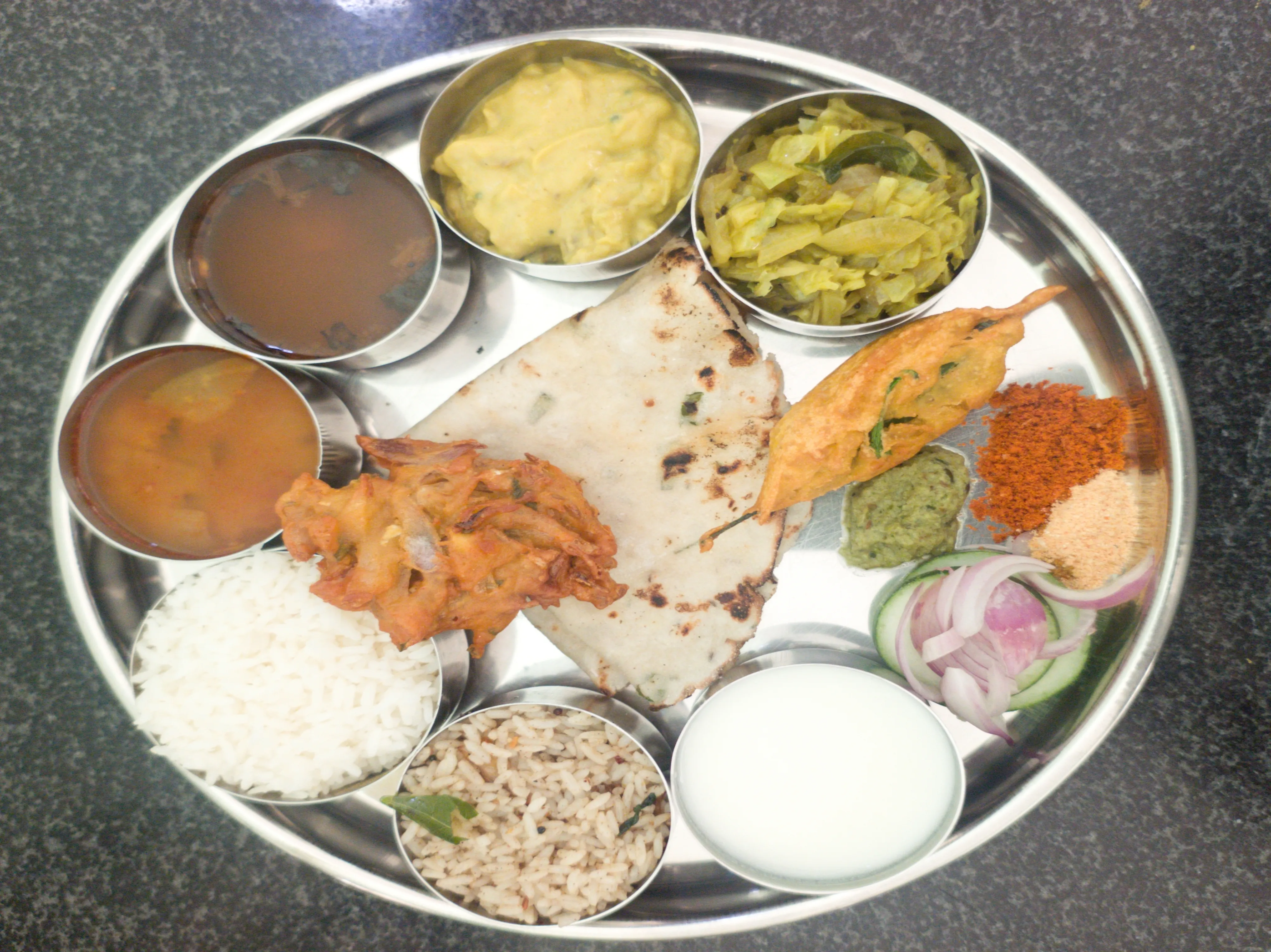 South Indian Thali view 2