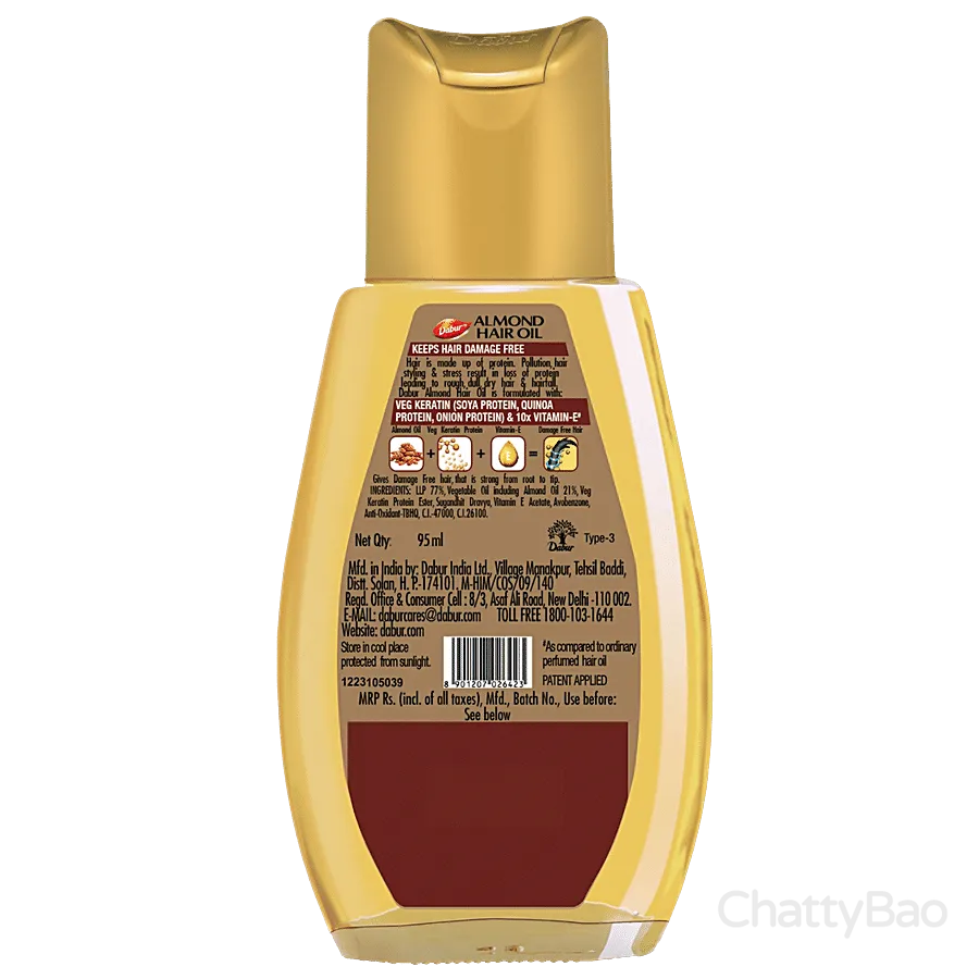 Dabur Almond Hair Oil 95 ml view 2