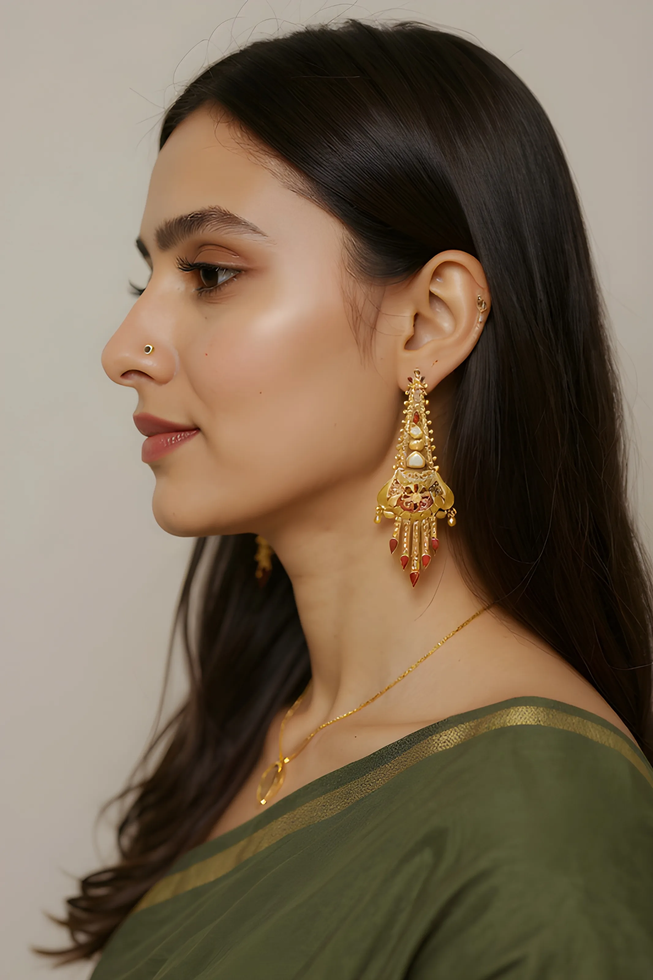 Gold Earring ✨ view 2