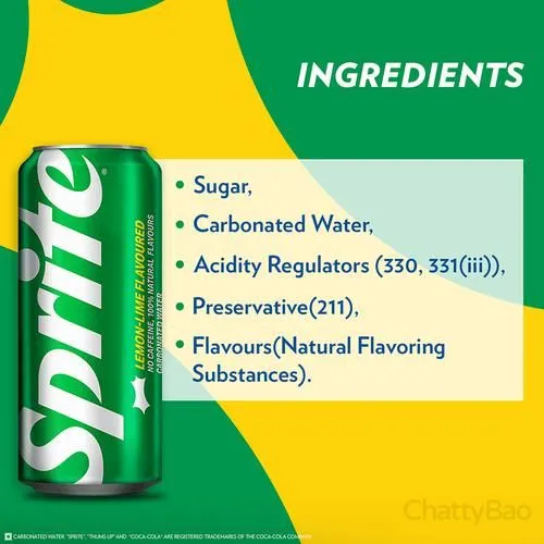Sprite Soft Drink Can 300 ml view 5