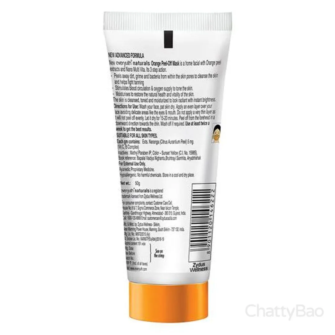 Everyuth Naturals Natural Glow Peel-Off Mask - Orange 50 g view 2