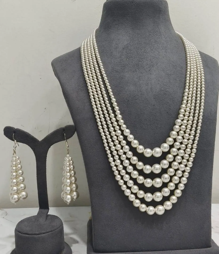 Elegant Pearl Necklace (AVMM-08/11) view 2