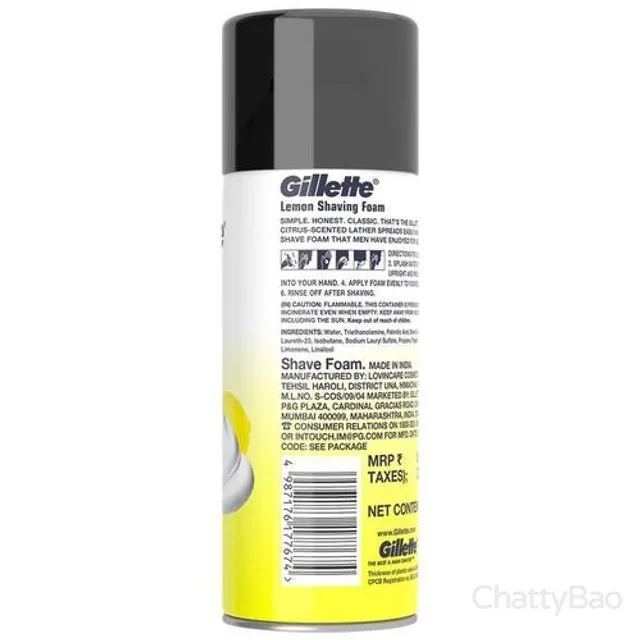 Gillette Shaving Foam - Lemon 196 g view 2