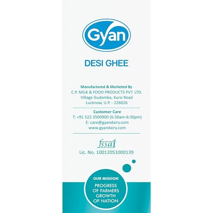 Gyan Desi Ghee Carton 1 L view 3