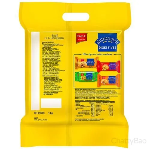 Parle Nutricrunch Digestive Cookies 1 Kg view 2