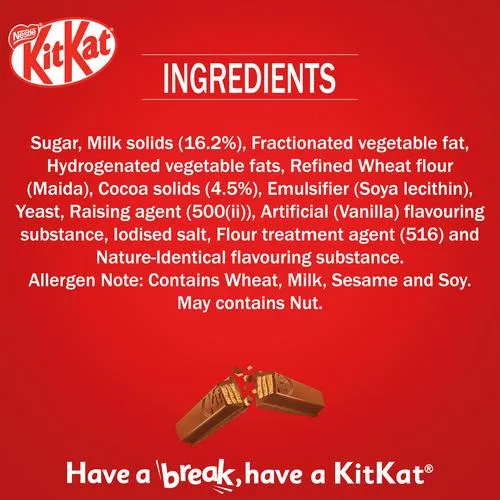 Nestle Kitkat Minis, Chocolate Coated Wafer Bar 119 g view 2