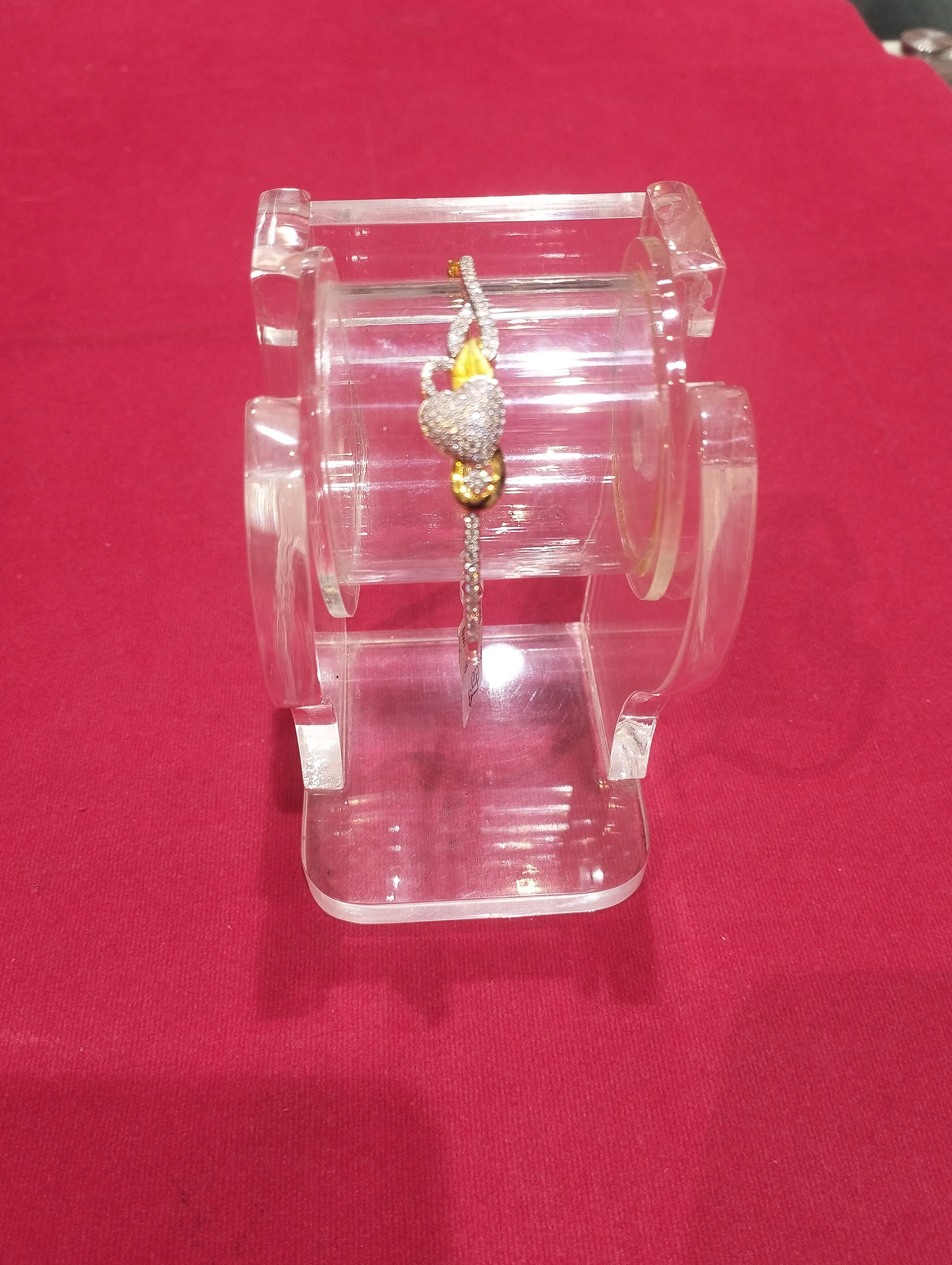 Diamond and Gold Pendant Bracelet view 2