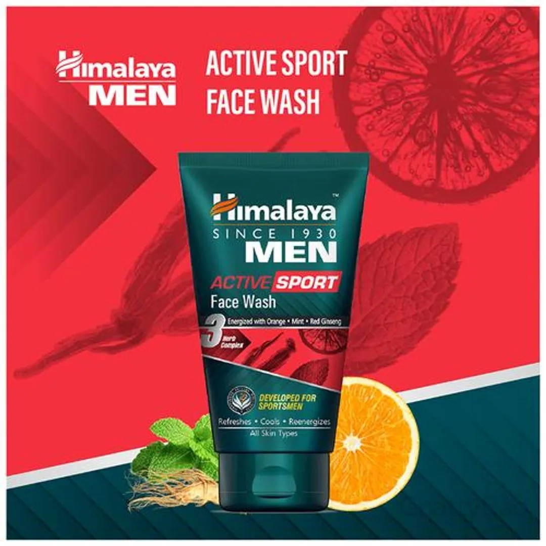 Himalaya Men Active Sport Face Wash 50 ml view 2