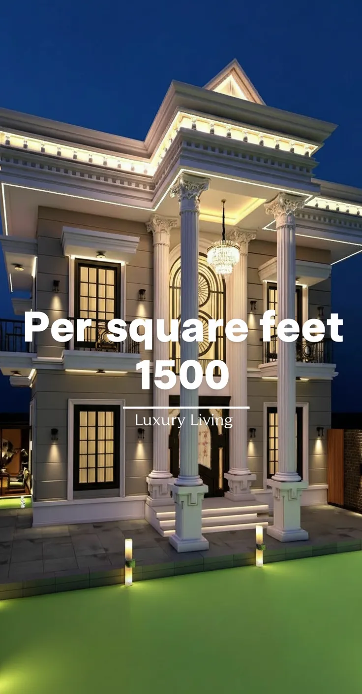 Luxury Home Night Lighting