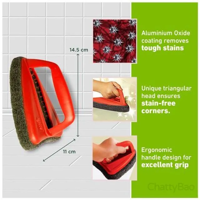 Scotch Brite Scrubber Brush for Tile Cleaning 1 Piece view 2