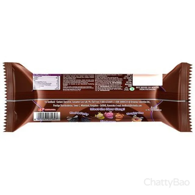 Britannia Treat Funky Choco Biscuits 120 g view 2