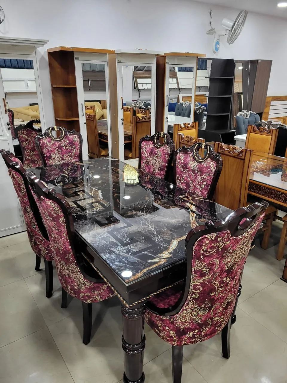 Glass Top Dining Table Set view 2