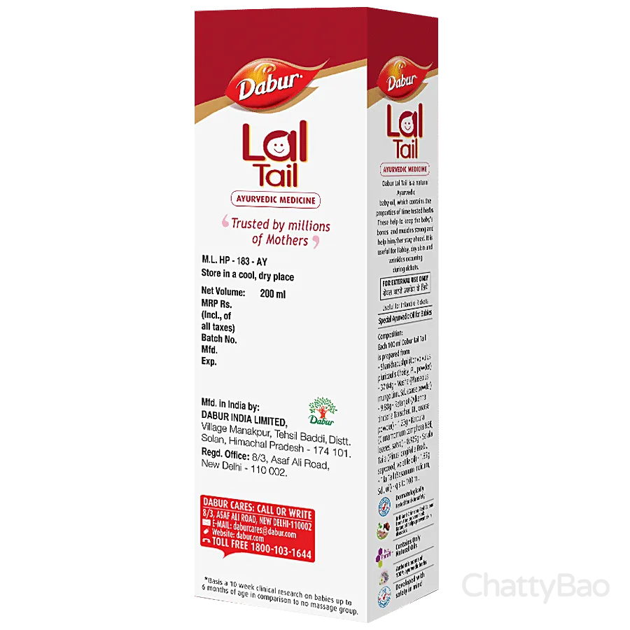 Dabur Lal Tail - Ayurvedic Massage Oil 200 ml view 2
