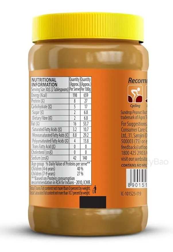 Sundrop Peanut Butter - Crunchy 462 g view 2