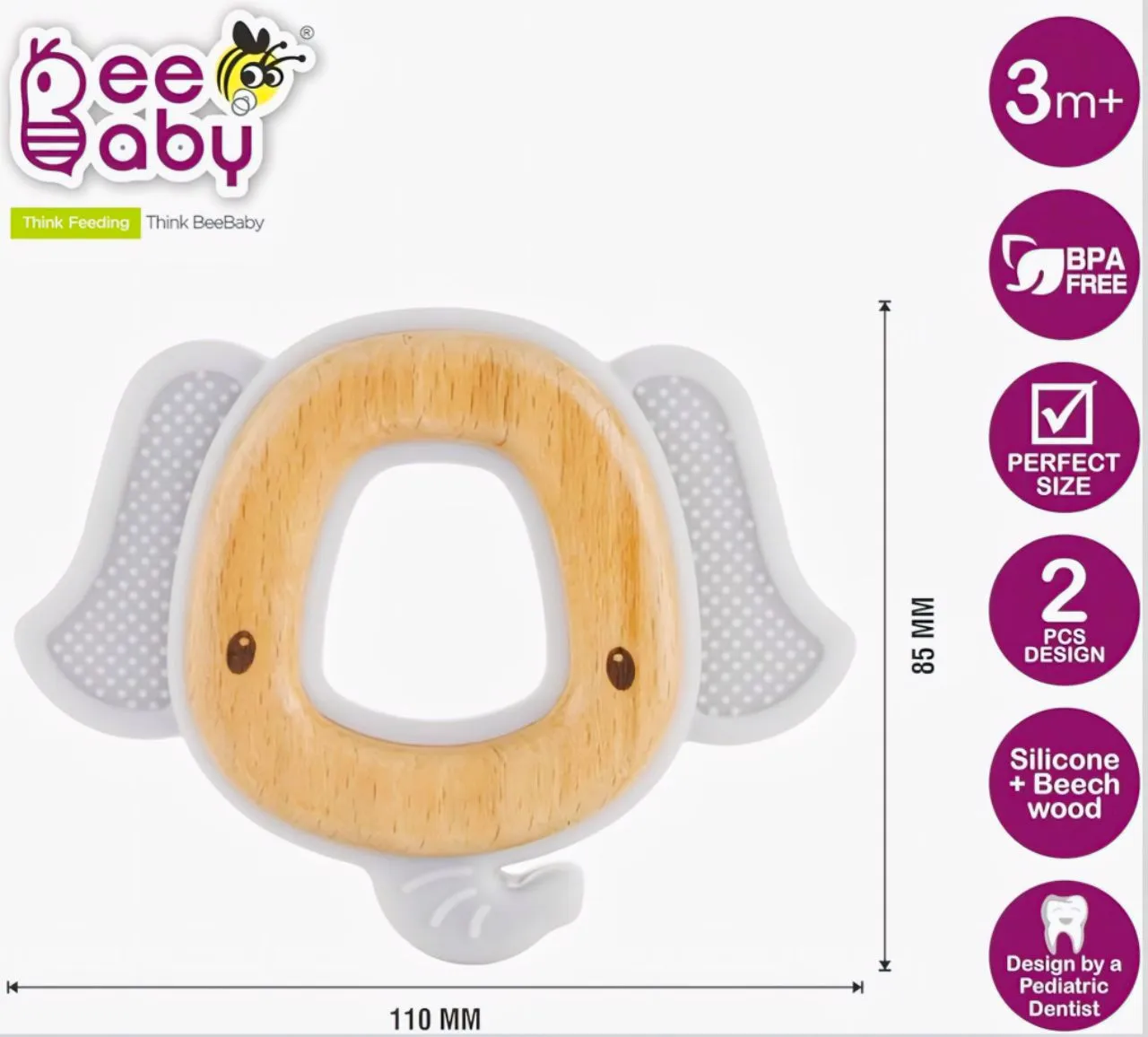 Elephant Teether view 2
