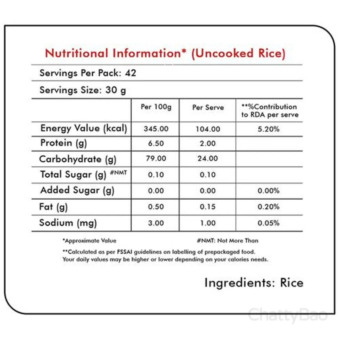 Kohinoor Basmati Rice - Authentic Super Value 1 Kg view 3