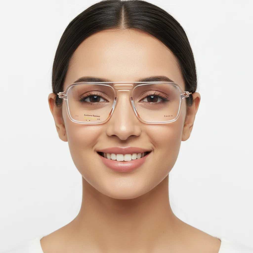 Transparent Frame Eyeglasses view 2