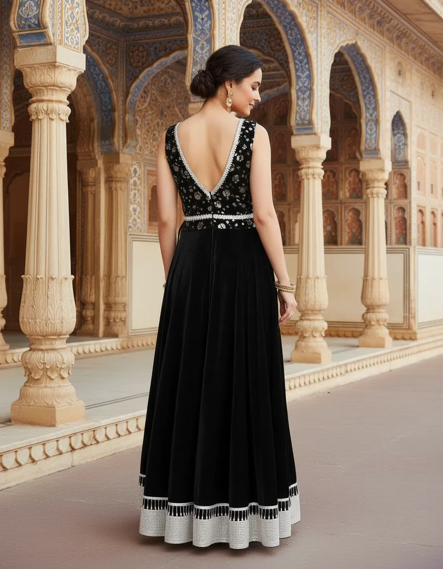 Embroidered Evening Gown view 4