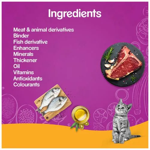 Whiskas Wet Cat Food - Adult 1+ Years Chicken In Gravy 85 g view 3