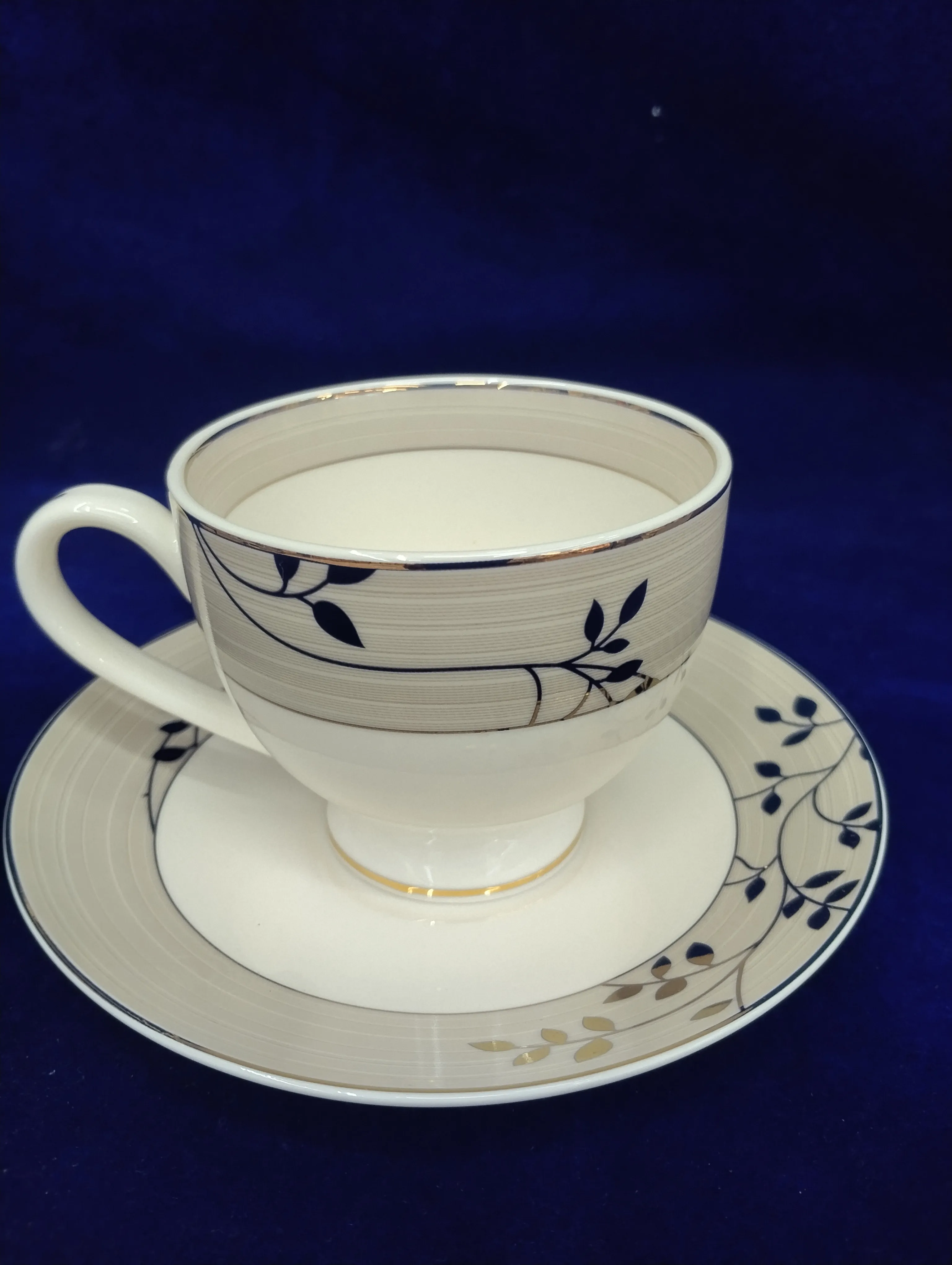 Elegant Cup and Saucer Set For 6 view 2