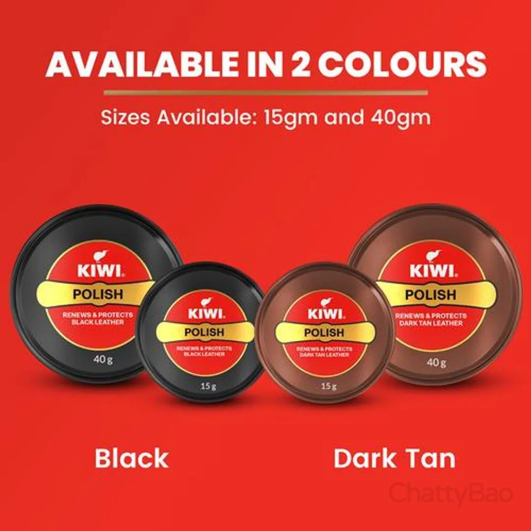 Kiwi Wax Shoe Polish - Black 15 g view 3