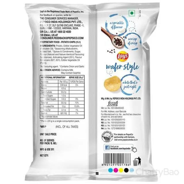 Lays Potato Chips - Salt With Pepper 40 g view 2
