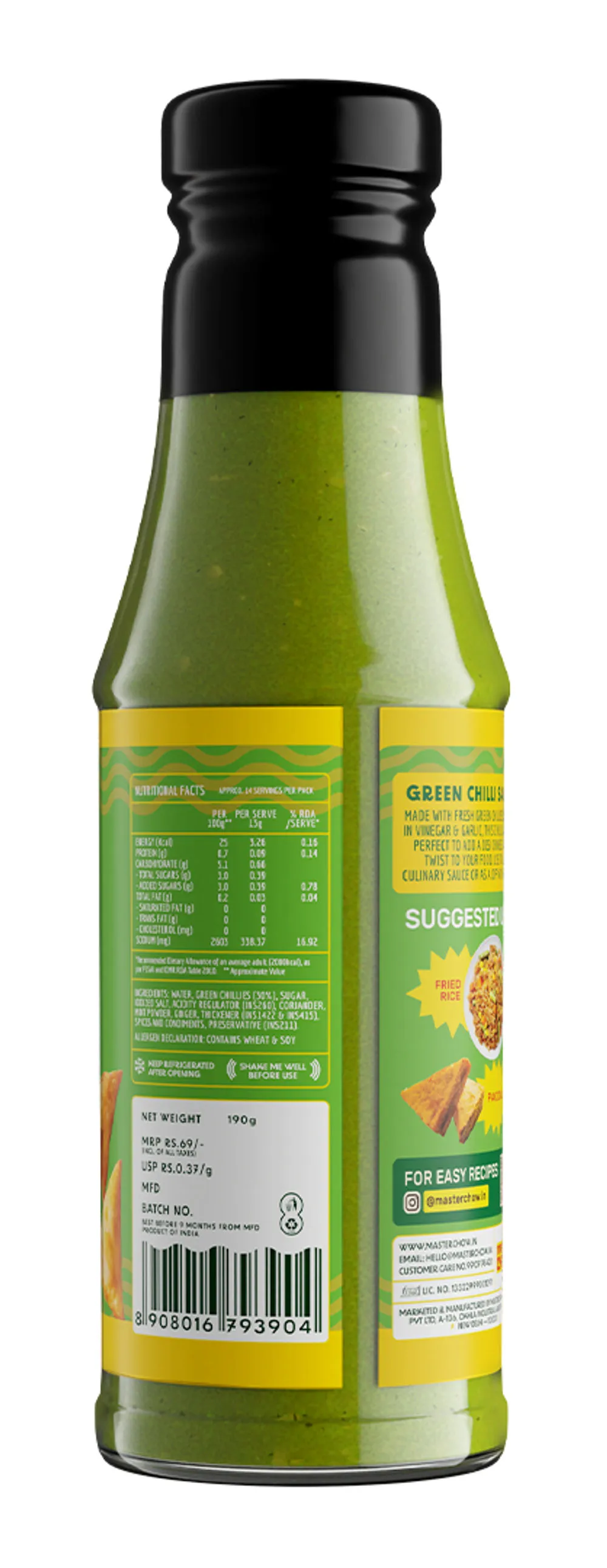 Master Chow Green Chilli Sauce 190 g view 2