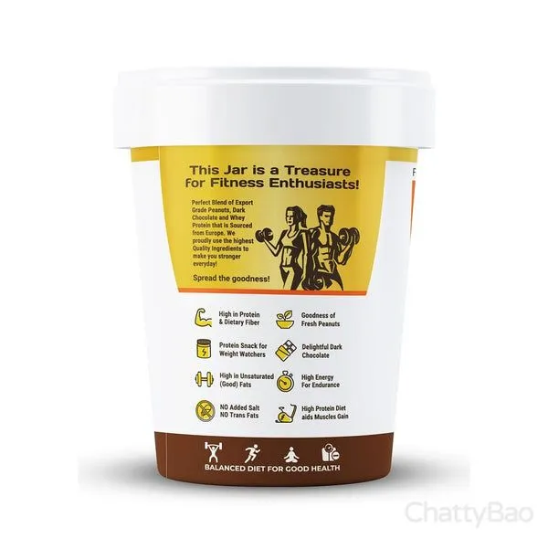 Pintola High Protein Dark Chocolate Peanut Butter Creamy 510 g view 2