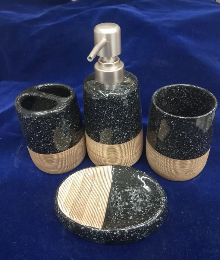 Marble Bathroom Accessories Set view 2