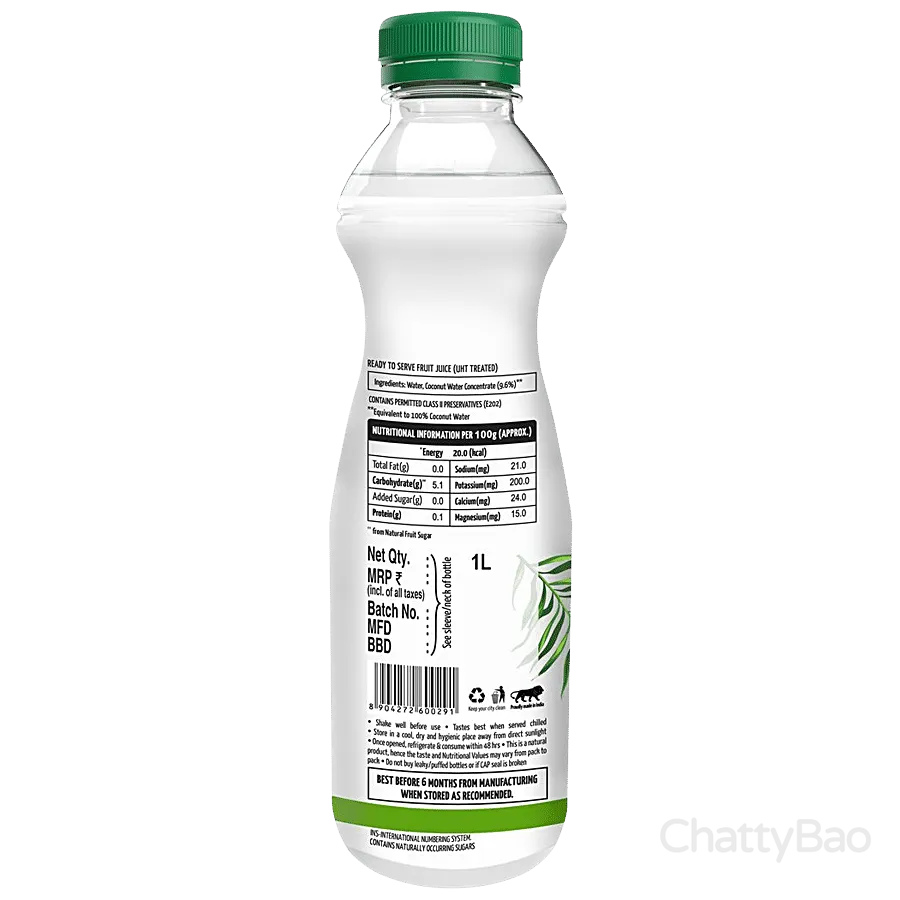 Storia Tender Coconut Water 1 L view 2