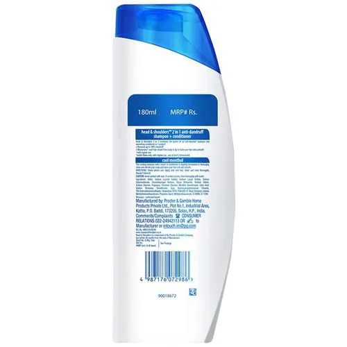 Head & Shoulders Cool Menthol 2 - in -1 Shampoo + Conditioner 180 ml view 2