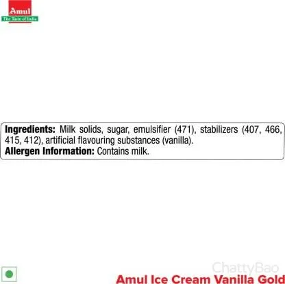 Amul Gold Vanilla Ice Cream 1 L view 5