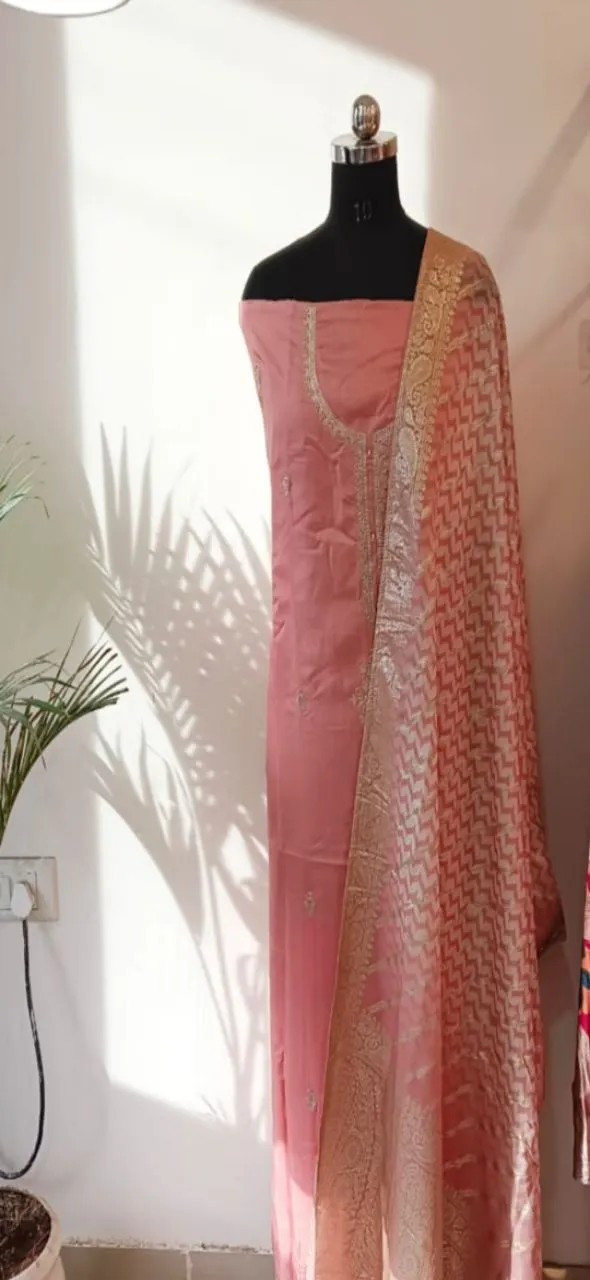 Elegant Peach Salwar Suit view 2