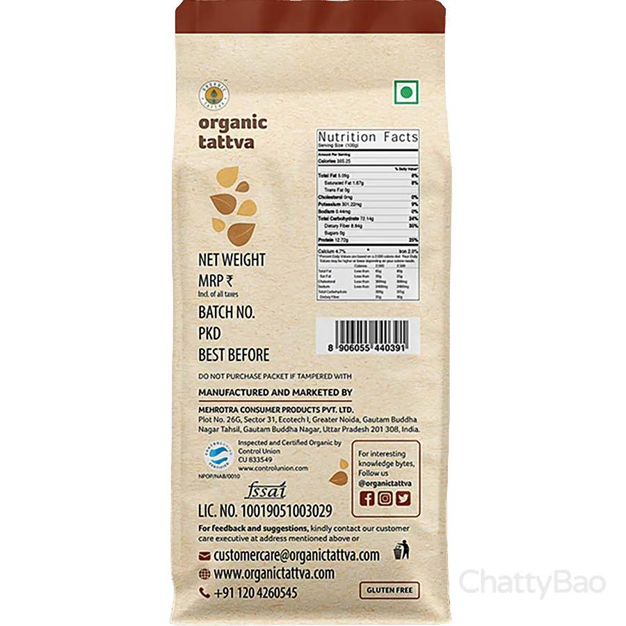 Organic Tattva Bajra Flour 500 g view 2