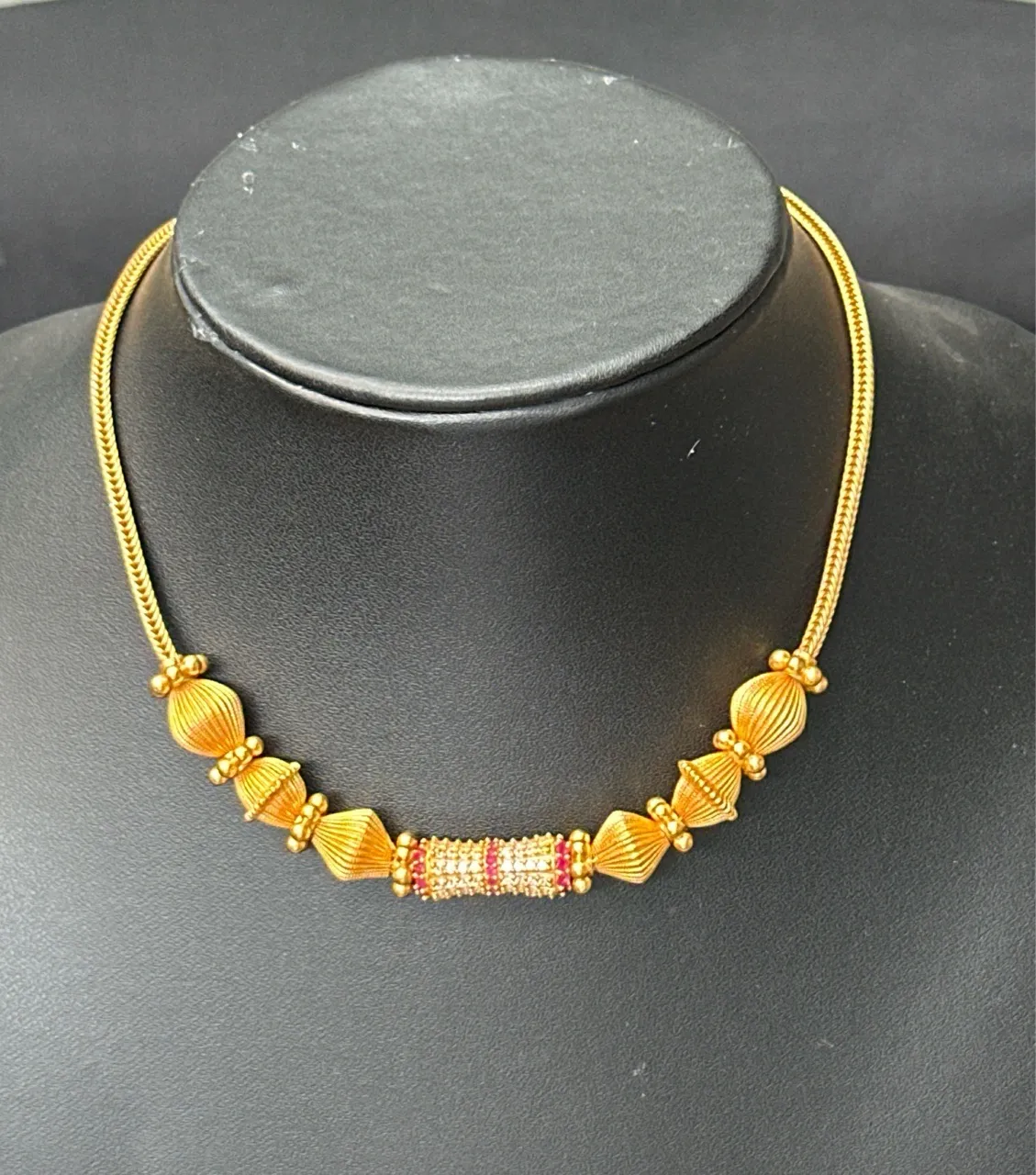 Gold Tone Choker view 2